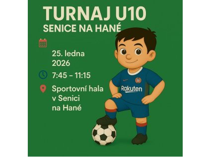 Turnaj U10 – Senice na Hané (25. 01. 2026, 7:45–11:15)