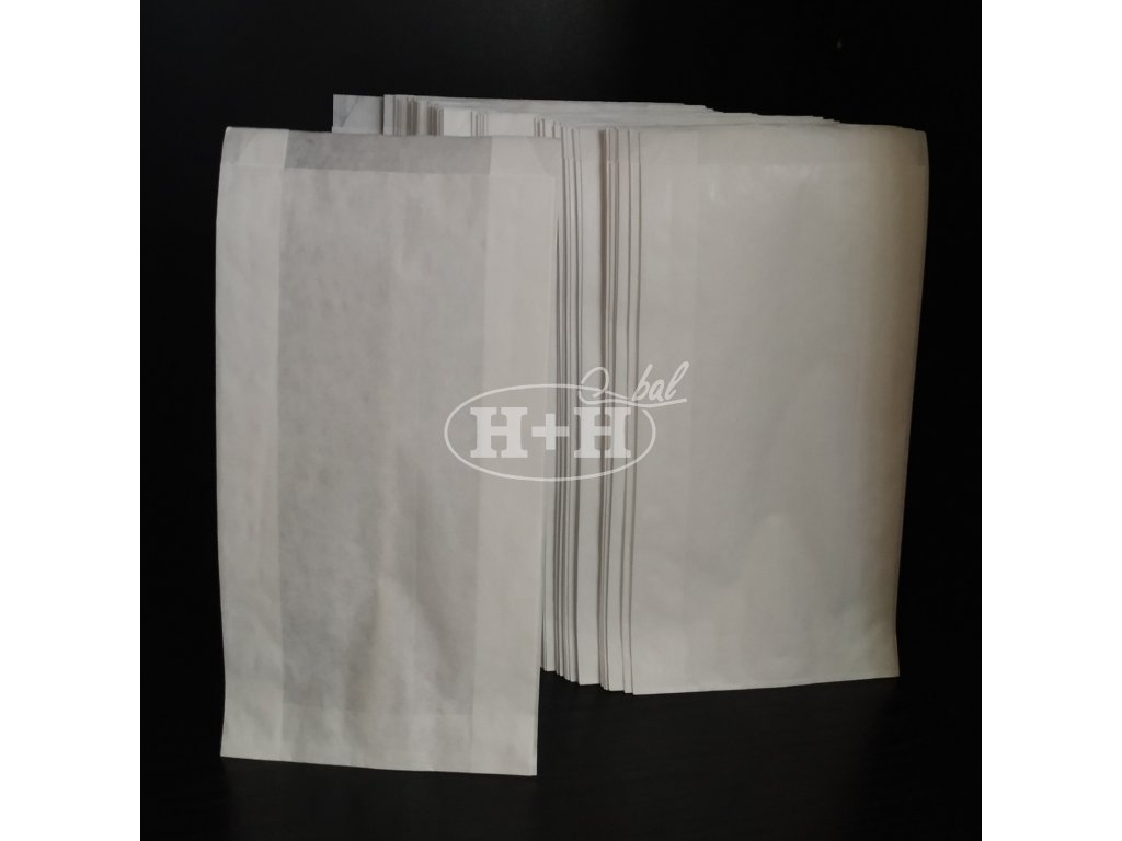 Papírové  sáčky bílé 0,5 kg (10+5x22cm)