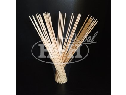 Dřevěné špejle 25cm, Ø3mm hrocené | bříza - 100 kusů