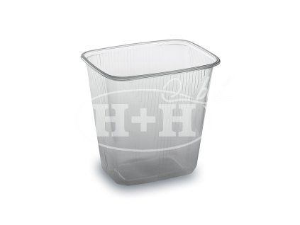 Miska 500ml (PP) hranatá průhledná 108 x 81 mm