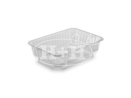 Vanička hranatá průhledná 750 ml PP