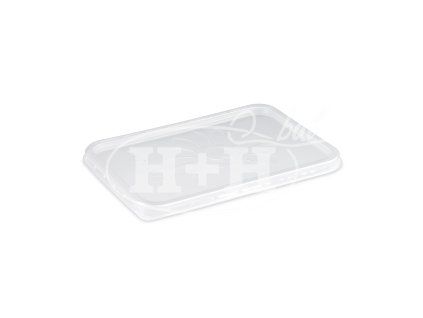 Víčko průhledné pro vaničky hranaté 750 - 2000ml