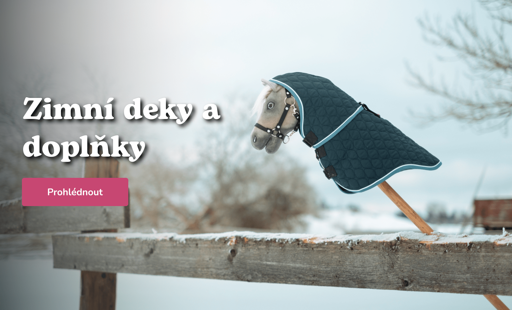 Zima 2026 - hobby horse, koník na tyči, kůň na tyči