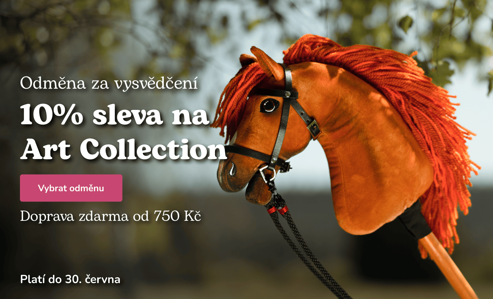 LarDen Vysvědčení 2026 - hobby horse, koník na tyči, kůň na tyči