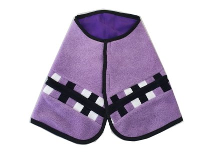 Deka patchwork (fleece- fialová) (L)