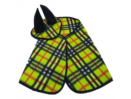 Set Kostka limetková, fleece (čabraka + deka) (M)