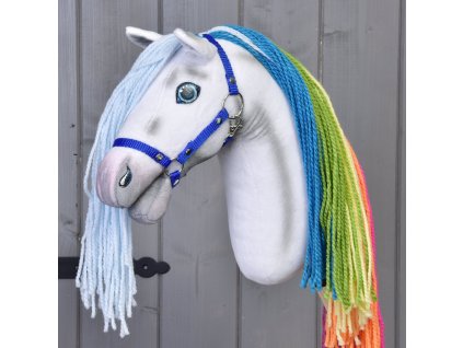 Hobby Horse Rainbow s černou ohlávkou