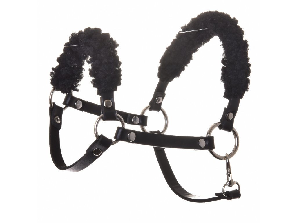 SKIPPI Hobby Horse Halfter Set Rot - Mit Zügeln & 2 Polstern Universalgröße