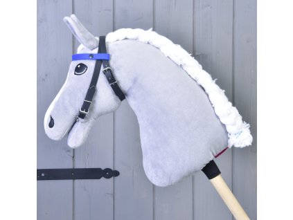 Steckenpferd Zaumzeug mit 2 Stirnbändern blau (Gr. M)