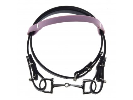Zaumzeug mit rosa Stirnband (Gr. S)