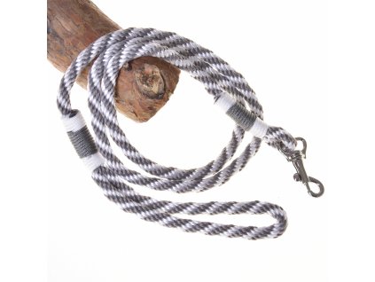 Hobby Horse - Leine Streifen silber