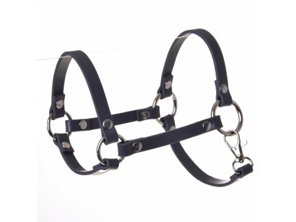 Hobby Horse Halfter - dunkel grau Kunstleder (Gr. S)