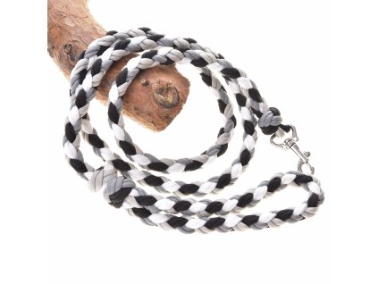 Hobby Horse Braided Leash black white