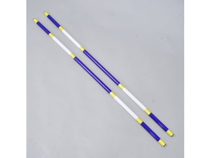 Hindernisstange Blau-weiß, 2 Stück