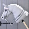 Hobby Horse Graues Kunstlederset - Zaumzeug, Zügel und Martingale