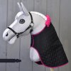 Hobby Horse Set Thermo black with Fur