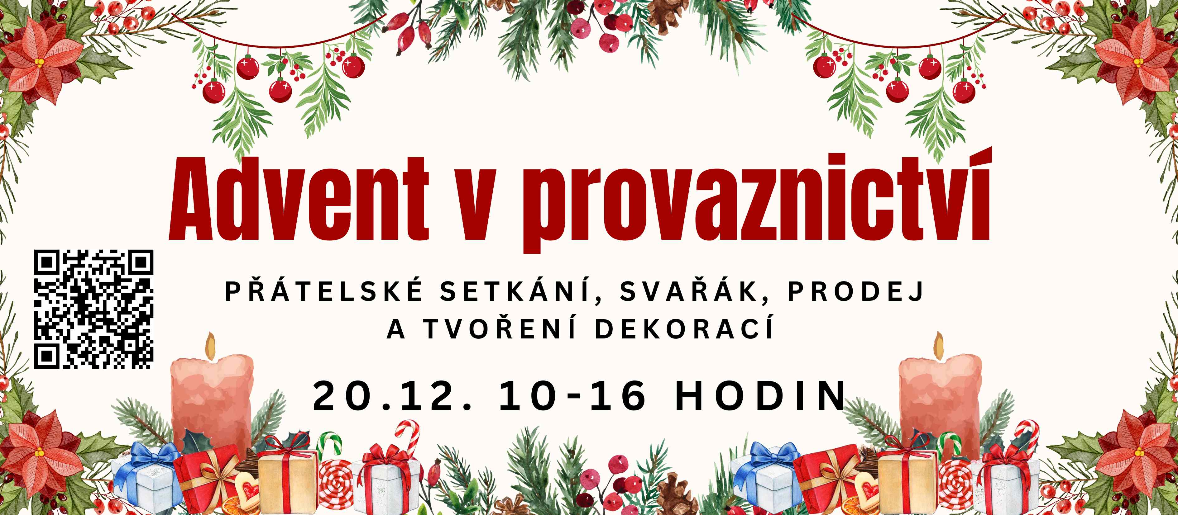Pozvánka na adventní tvoření a svařák
