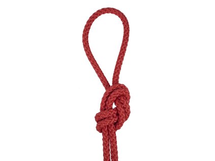 Šňůra PP Polypropylen 8mm 10mm bez jádra červená