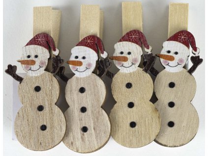 Kolíčky sněhuláci