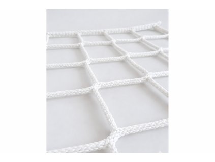 Bílá lano síť s uzly