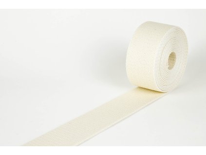 Bavlněný popruh režný bílý stěhovací 50mm