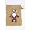 Mikulášský jutový pytlík sáček velký
