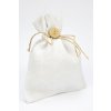 Jutový pytlík sáček bílý