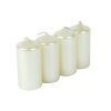 Svíčky krémové 4ks 4x8cm