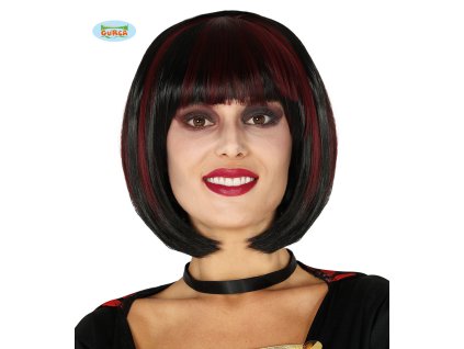 Tmavočervená HQ paruka