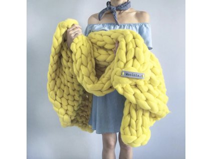 Merino Vlněná Deka Sun 75x130 + textilní rouška ke každé objednávce zdarma