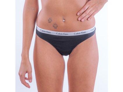 Calvin Klein 3Pack Thong Black + textilní rouška ke každé objednávce zdarma