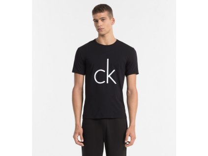 Calvin Klein Pánské Tričko S Logem Černé XL + textilní rouška ke každé objednávce zdarma
