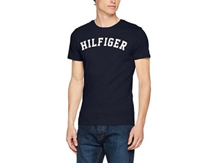 Tommy Hilfiger Pánské Tričko Iconic Navy XL + textilní rouška ke každé objednávce zdarma