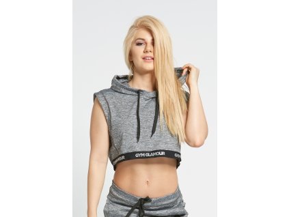 Mikina Gym Glamour Šedá + textilní rouška ke každé objednávce zdarma