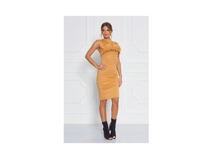 Sugarbird Šaty Paola Yellow L + textilní rouška ke každé objednávce zdarma