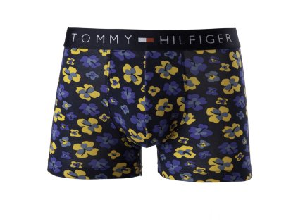 Tommy Hilfiger Boxerky Floral Yellow&Blue + textilní rouška ke každé objednávce zdarma