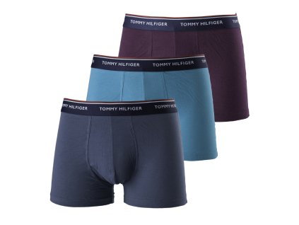Tommy Hilfiger 3Pack Boxerky Turquoise, Wine And Dark Grey XL