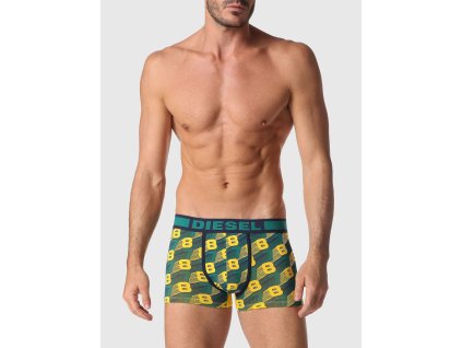 Diesel Boxerky Damien Yellow&Green + textilní rouška ke každé objednávce zdarma