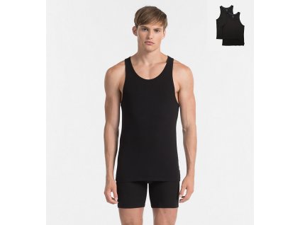 Calvin Klein 2Pack Tílka Pánská Černá L + textilní rouška ke každé objednávce zdarma