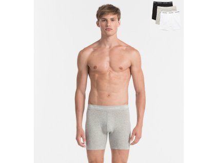 Calvin Klein 3Pack Boxerky Dlouhé Grey, White and Black XL