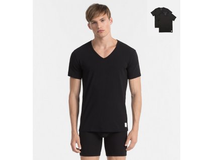 Calvin Klein 2Pack Pánská Trička Černá XL + textilní rouška ke každé objednávce zdarma