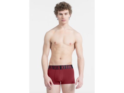 Calvin Klein Boxerky Intense Power Bordo + textilní rouška ke každé objednávce zdarma