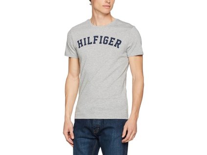 Tommy Hilfiger Pánské Tričko Iconic Grey L + textilní rouška ke každé objednávce zdarma