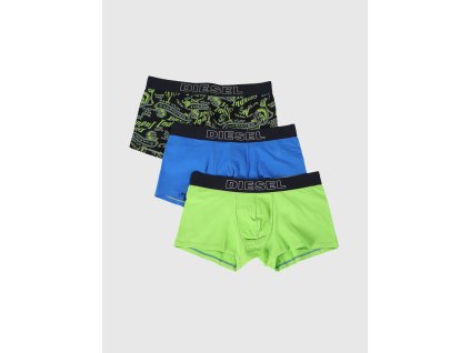 Diesel 3Pack Boxerky Green&Blue + textilní rouška ke každé objednávce zdarma
