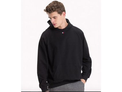 Tommy Hilfiger Pánská Mikina S Kapucí Černá XL