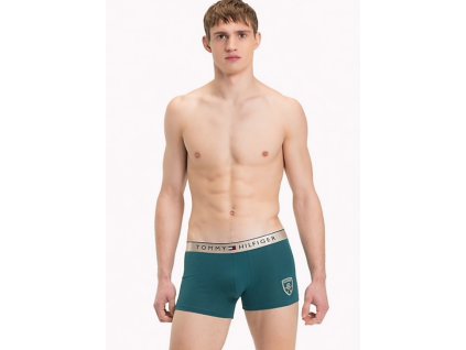 Tommy Hilfiger Boxerky Holiday Green + textilní rouška ke každé objednávce zdarma