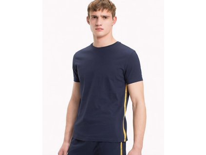 Tommy Hilfiger Pánské Tričko Logo Tape + textilní rouška ke každé objednávce zdarma