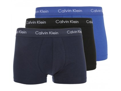 Calvin Klein 3Pack Boxerky Black, Blue & Blue Royal LR L