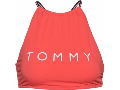 Tommy Hilfiger Plavky Logo Cropped Červené Vrchní Díl S