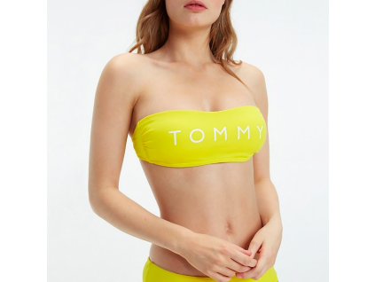 Tommy Hilfiger Plavky Essential Bandeau Žluté Vrchní Díl M
